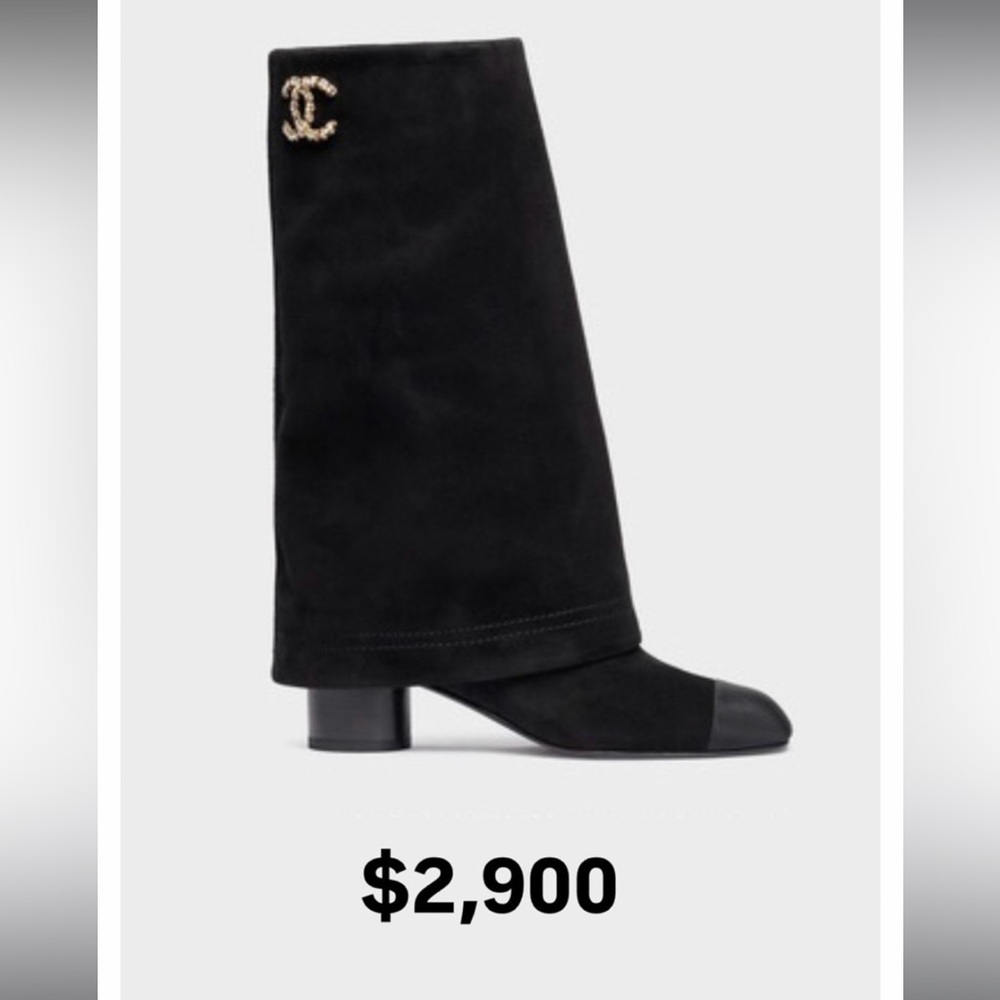 CHANEL 50MM CC Pant Boot- Black